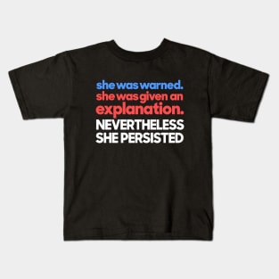 she persisted Kids T-Shirt